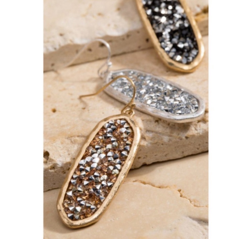 New Glitter Druzzy Earrings